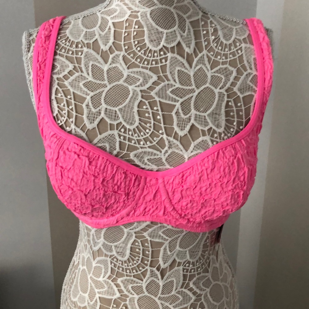 Two piece bathing suit in hot/neon pink Coco Rave